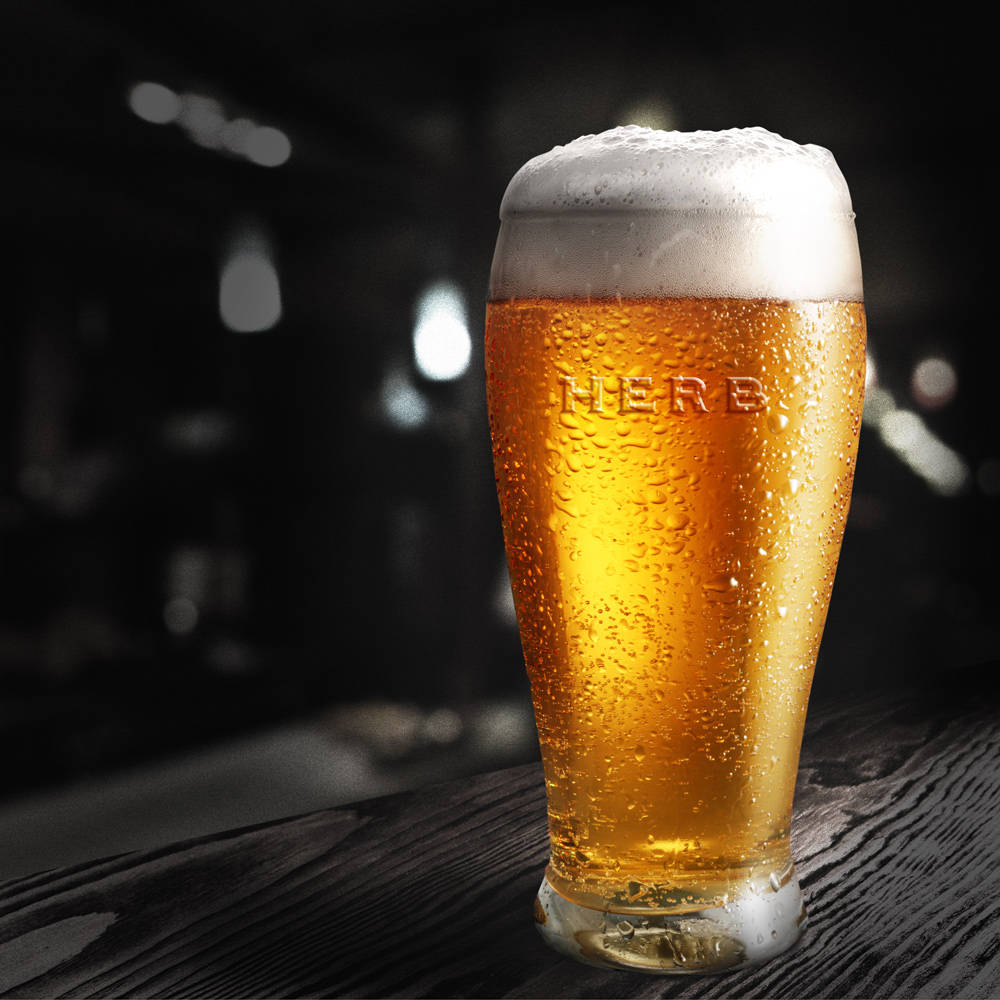 HERB BREWING HANDCRAFTED DRAFT BEER MADE IN GERMANY