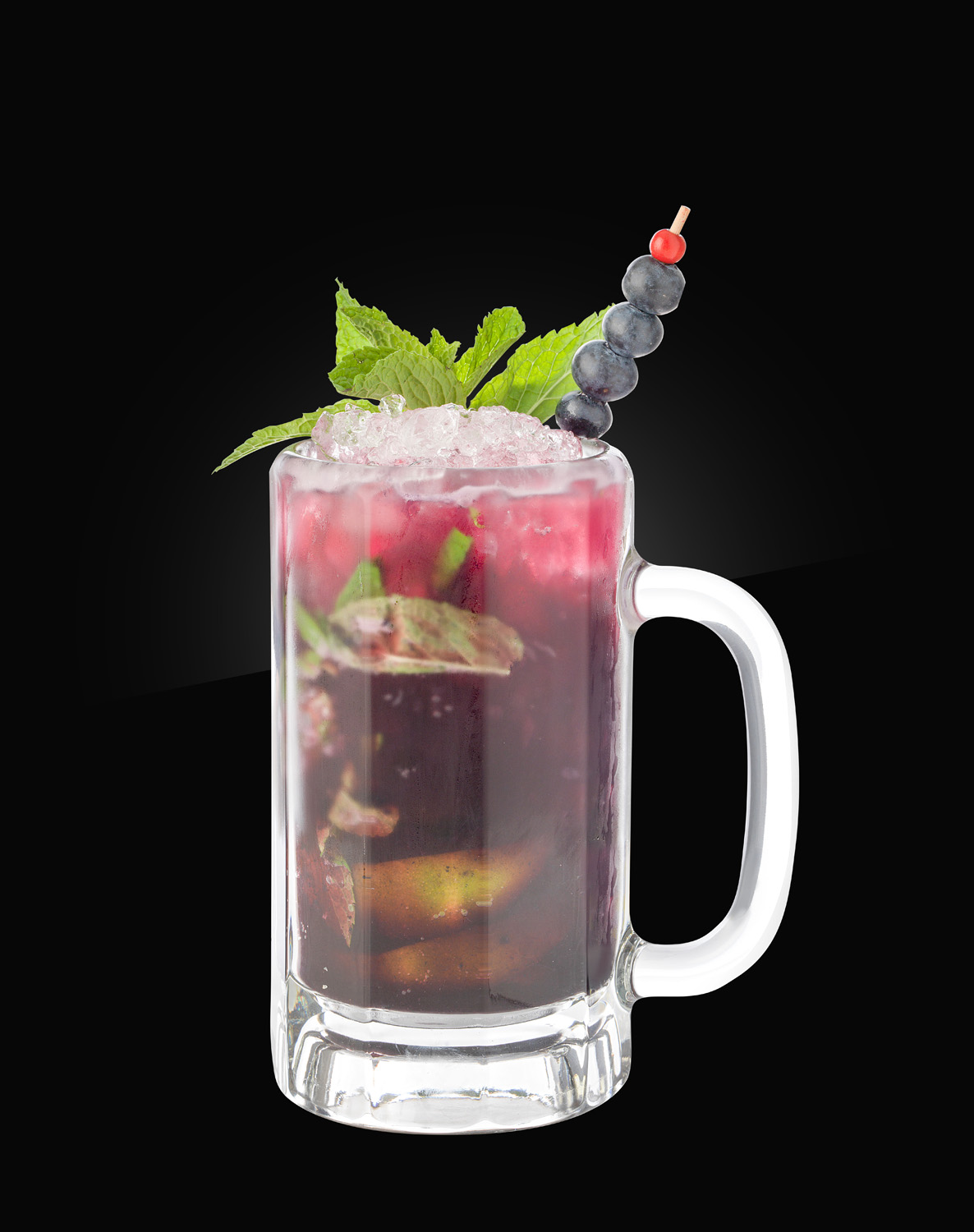 HERB non alcoholic Mocktail blueberry-beer-mojito