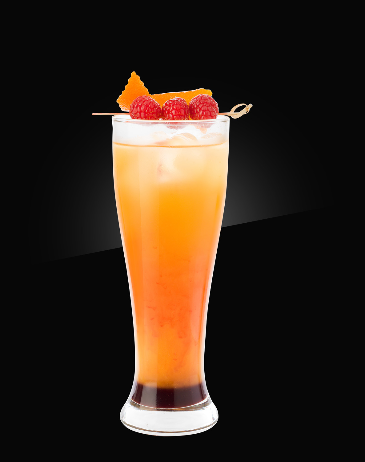 HERB non alcoholic Mocktail raspberry-beer-sunrise